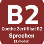 Certyfikat Goethe – Goethe Zertifikat B2 – moduł SPRECHEN