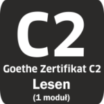 Certyfikat Goethe – Goethe Zertifikat C2 – moduł LESEN